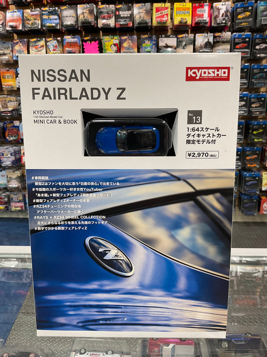 Kyosho mini book & car set #13 Nissan Fairlady Z Blue