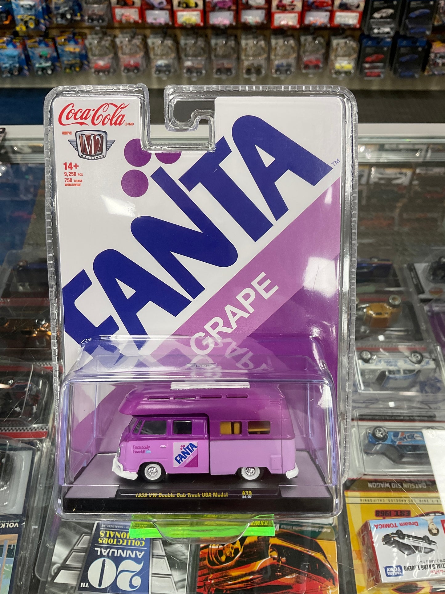 M2 Machine Fanta Grape 1959 VW Double Cab Truck USA Model