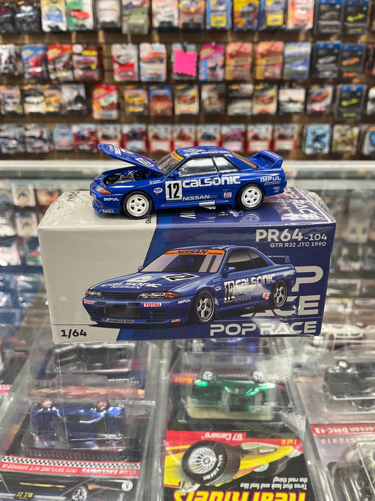 Pop Race PR64-104 Nissan Skyline GTR R32 JTC 1990 Calsonic