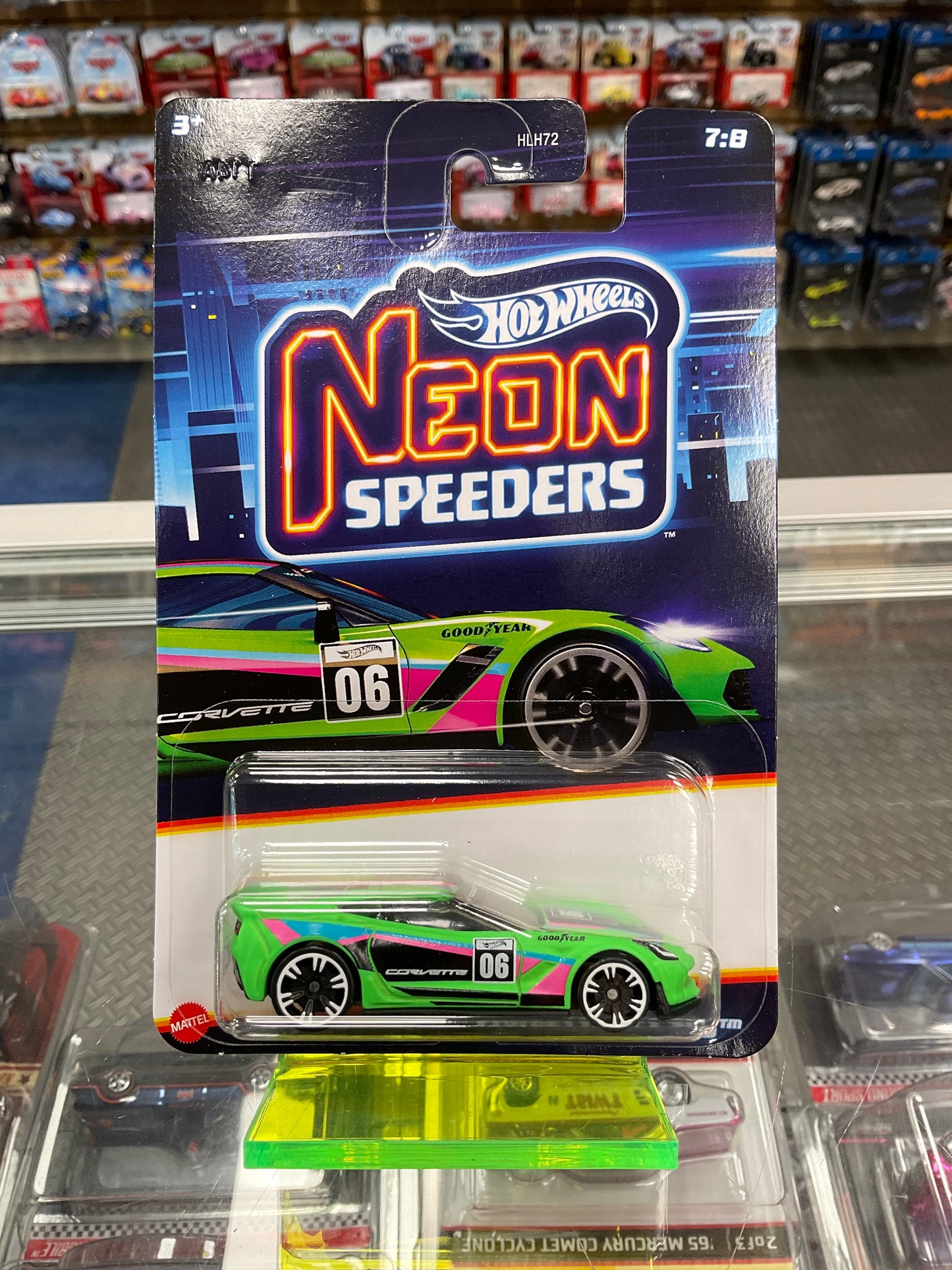 Neon Speeders set of 8 cars 956C