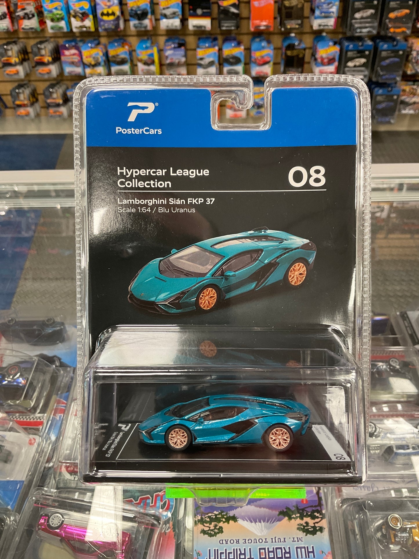 PosterCars League Collection Lamborghini Sián FKP 37 Blu Uranus 08