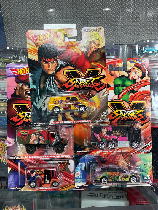 Hot Wheels Street Fighters Set