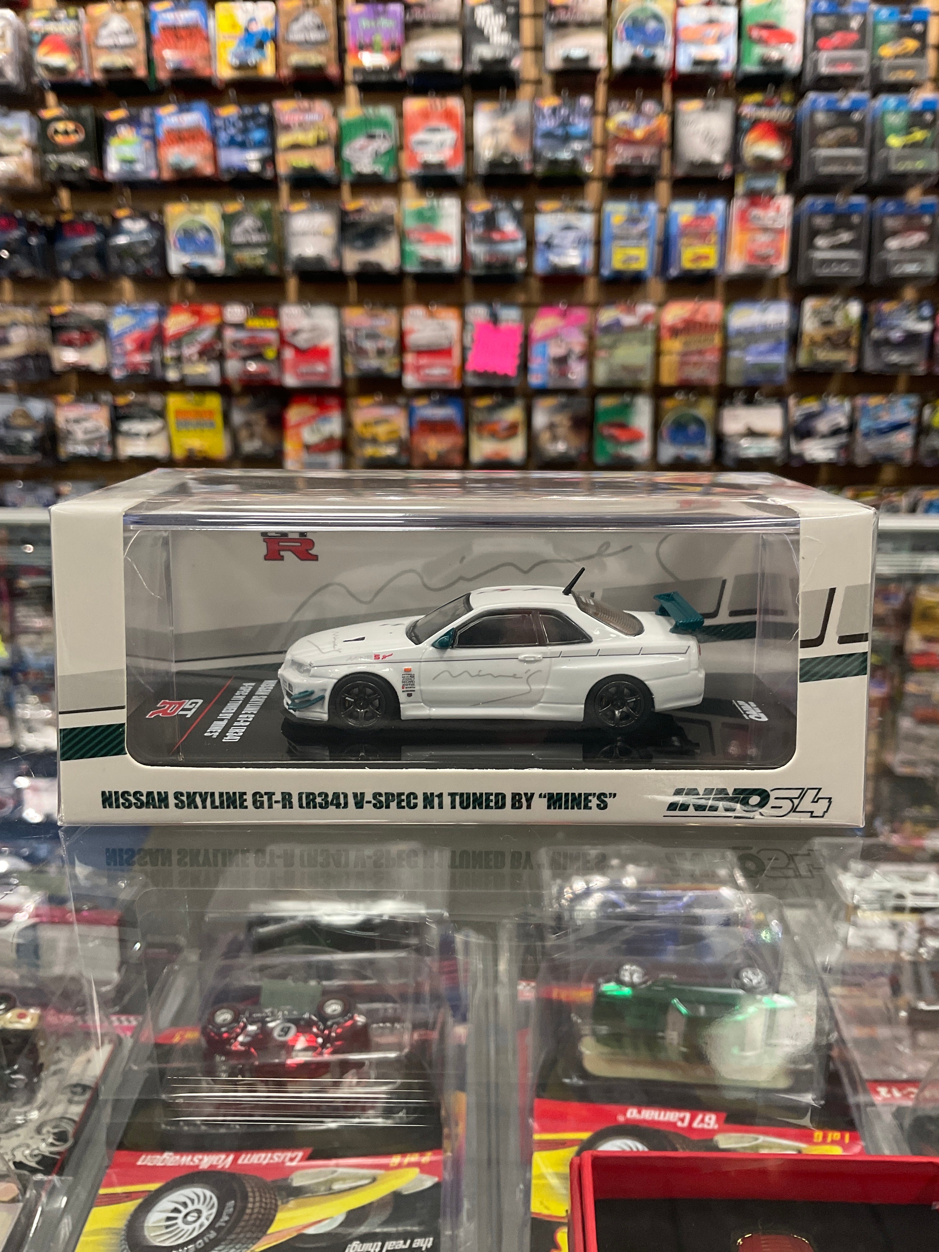 ミニカー INNO64 GT-R (R34) R-Tune by MINE'S PREORDER* INNO64 1:64 Nissan Skyline GT-R (R34) R-Tune Tuned