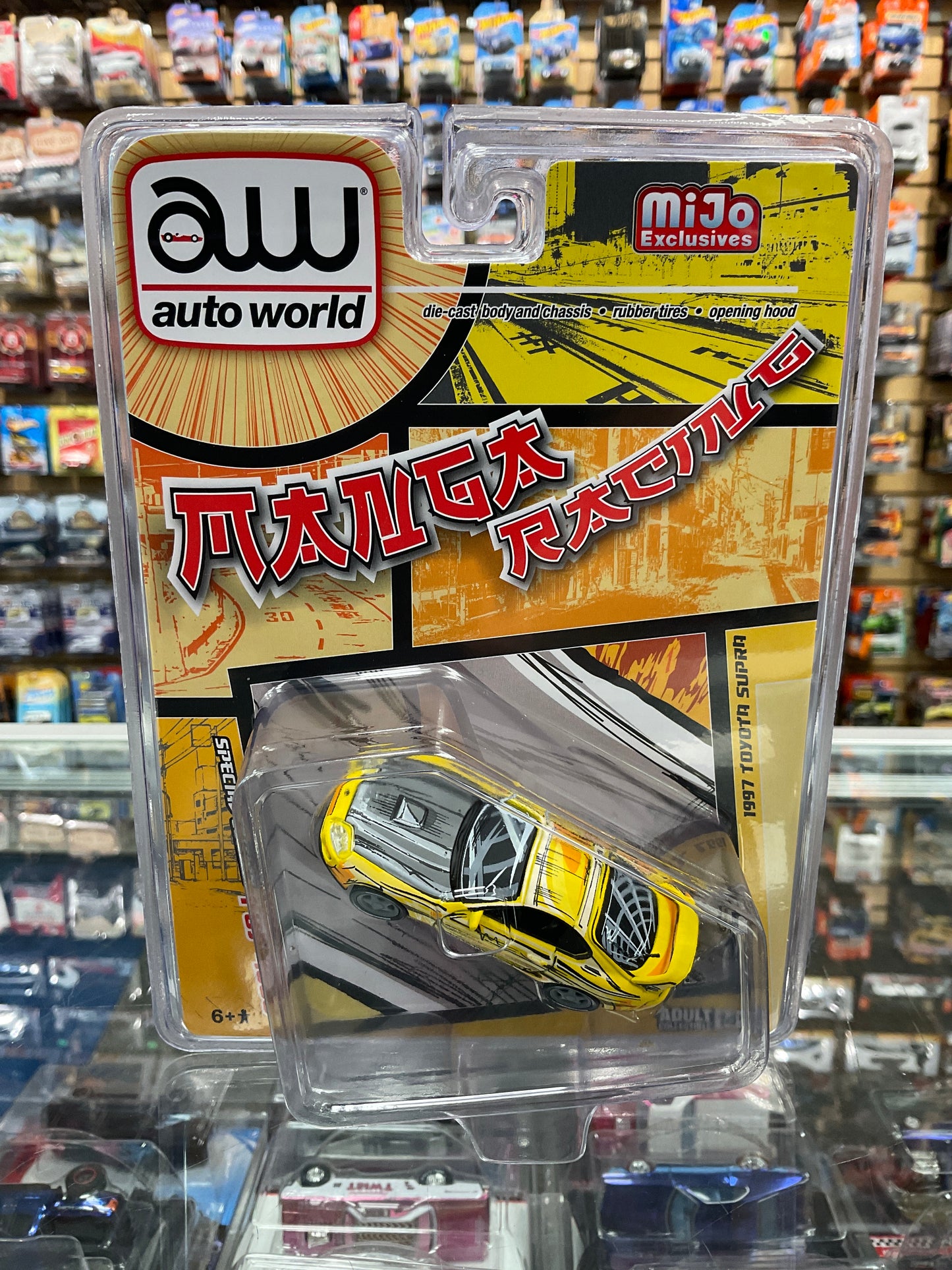 Autoworld Manga Racing 1997 Toyota Supra yellow