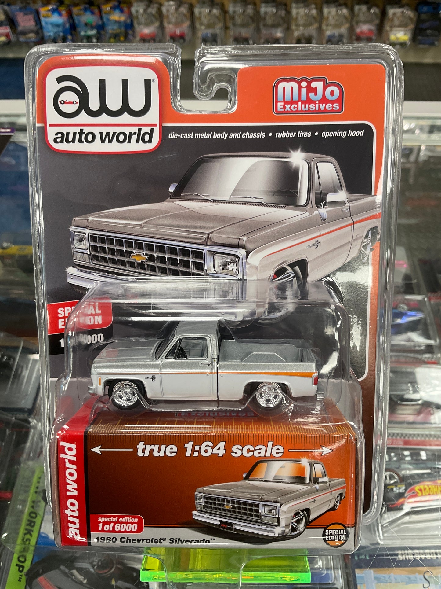 Autoworld 1980 Chevrolet Silverado silver/white