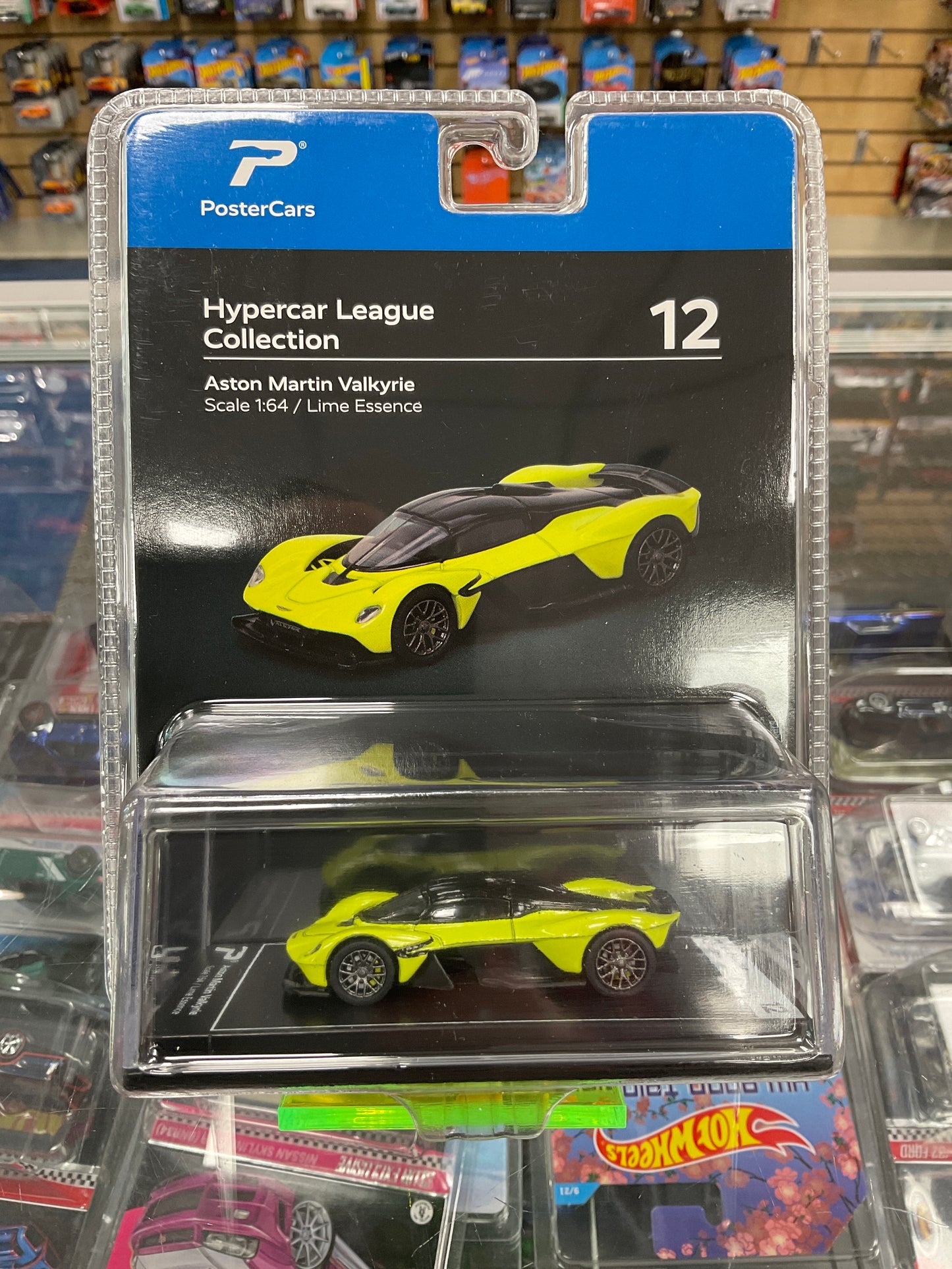 PosterCars League Collection Aston Martin Valkyrie Lime Essence 12