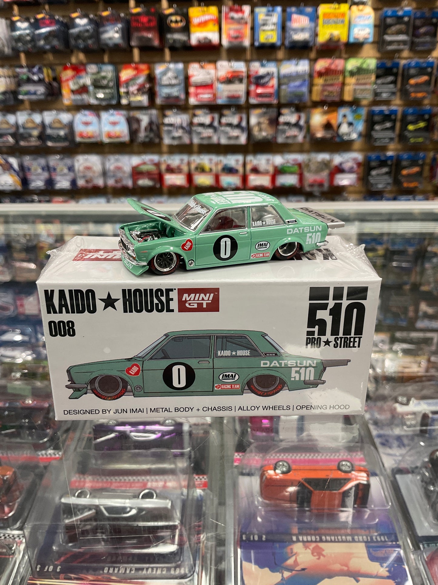 Kaido House 008 Datsun 510 Pro Street mint green MIJO Exclusive