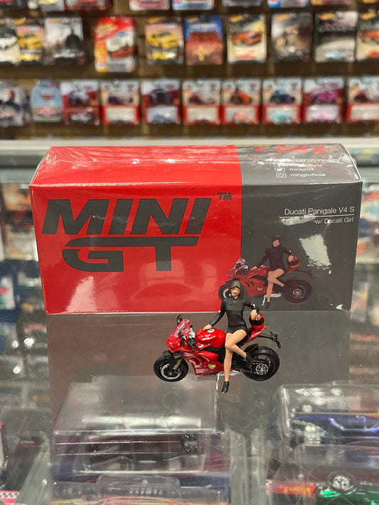 Mini GT 682 Ducati Panigale V4 S W/ Ducati Girl