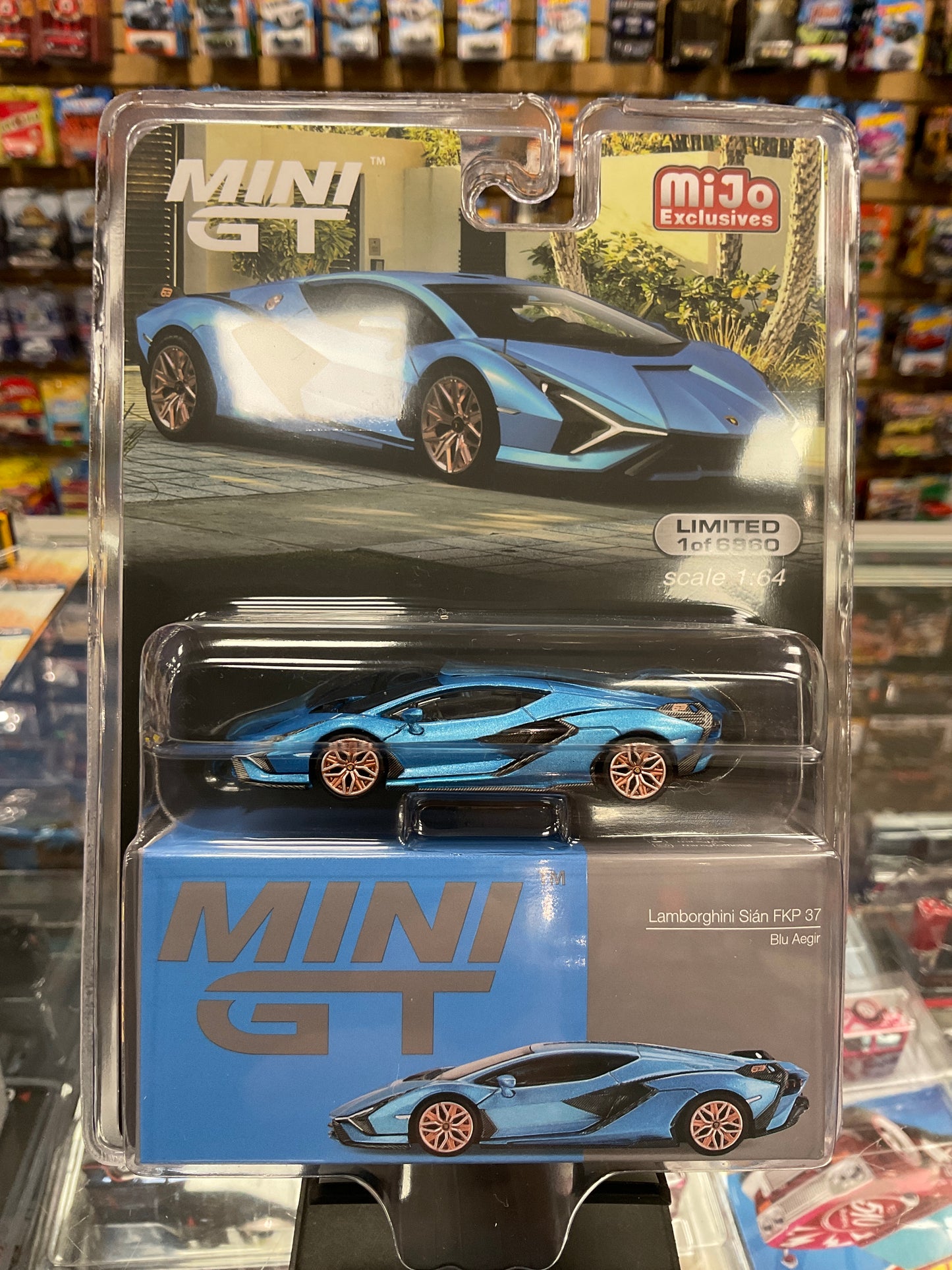 MiniGT 573 Lamborghini Sián FKP 37 Blu Aegir