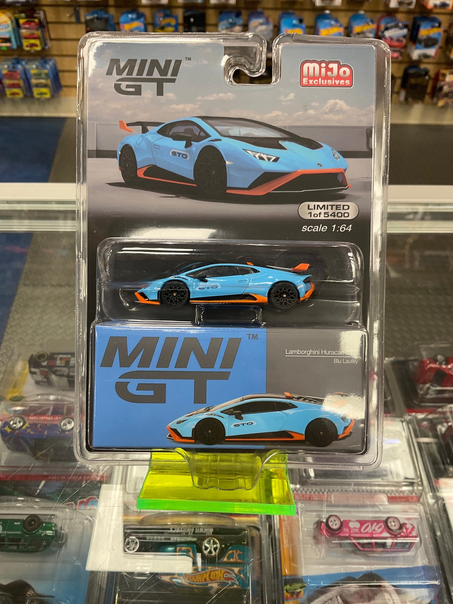 MiniGT 475 Lamborghini Huracán STO Blue Laufey