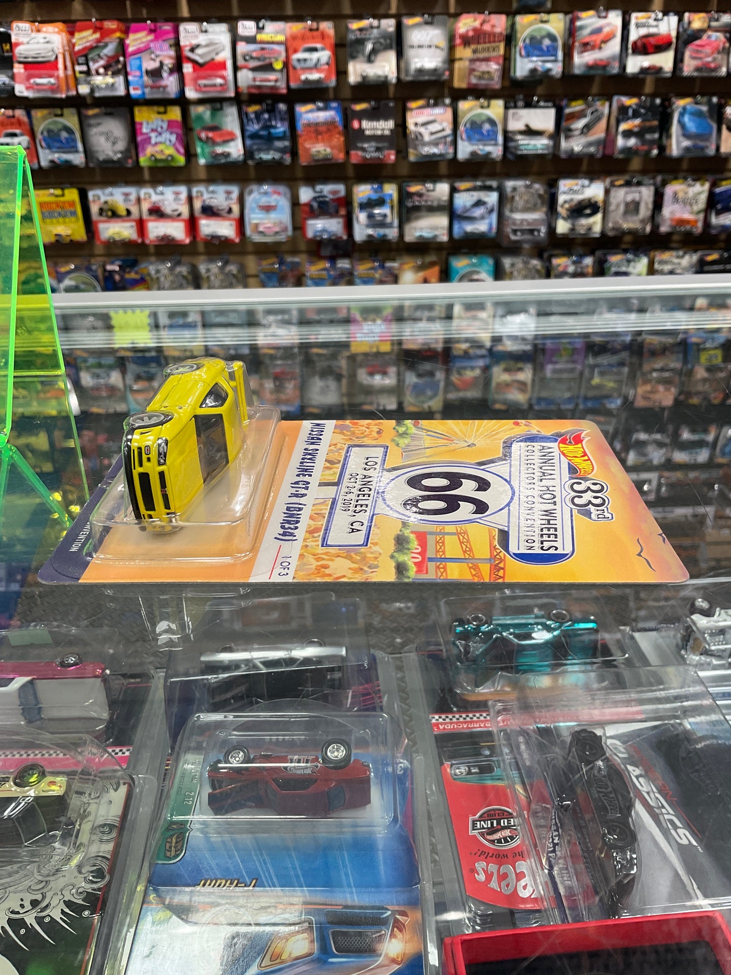 Hot wheels 33rd Annual Collectors Convention # 814/5000 Yellow Nissan Skyline GT-R BNR34