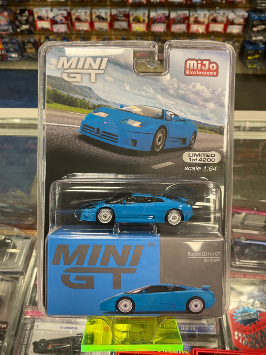 MiniGT 644 Bugatti EB110 GT Blu Bugatti