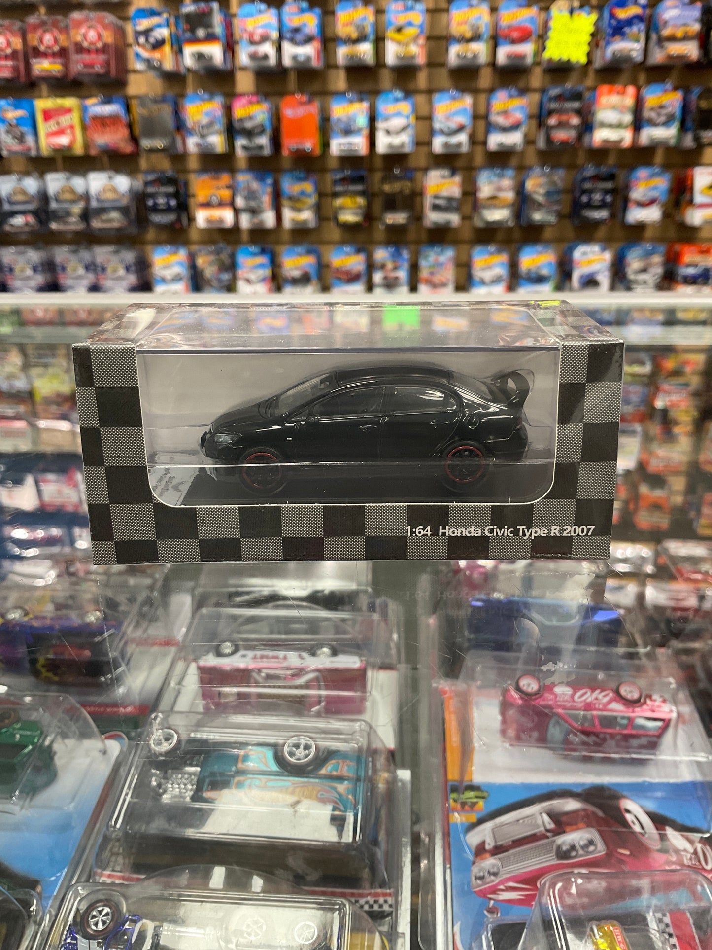 Diecast Team Honda Civic Type R Sedan FD2 Black