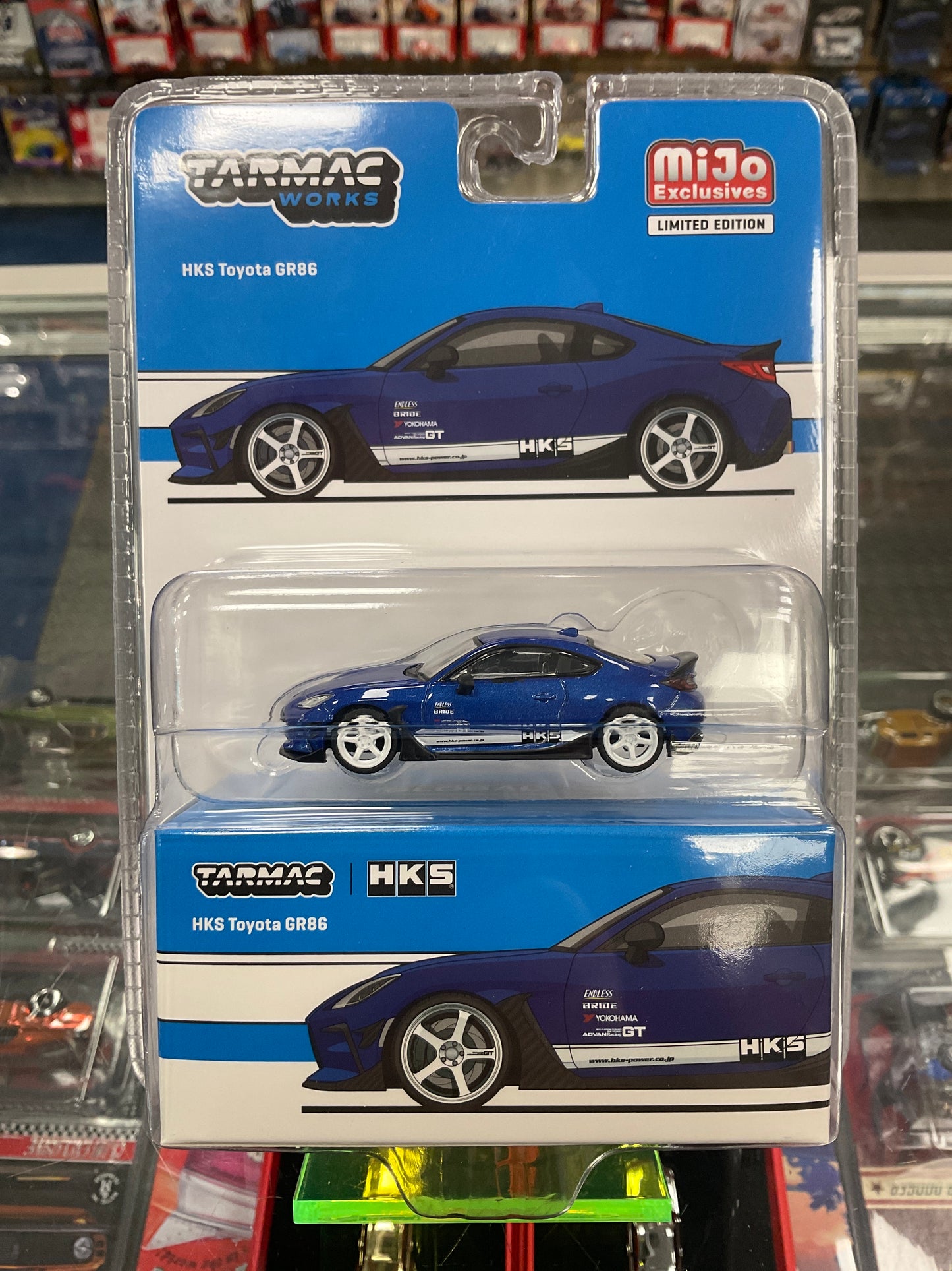 Tarmac Works HKS Toyota GR86 Blue metallic