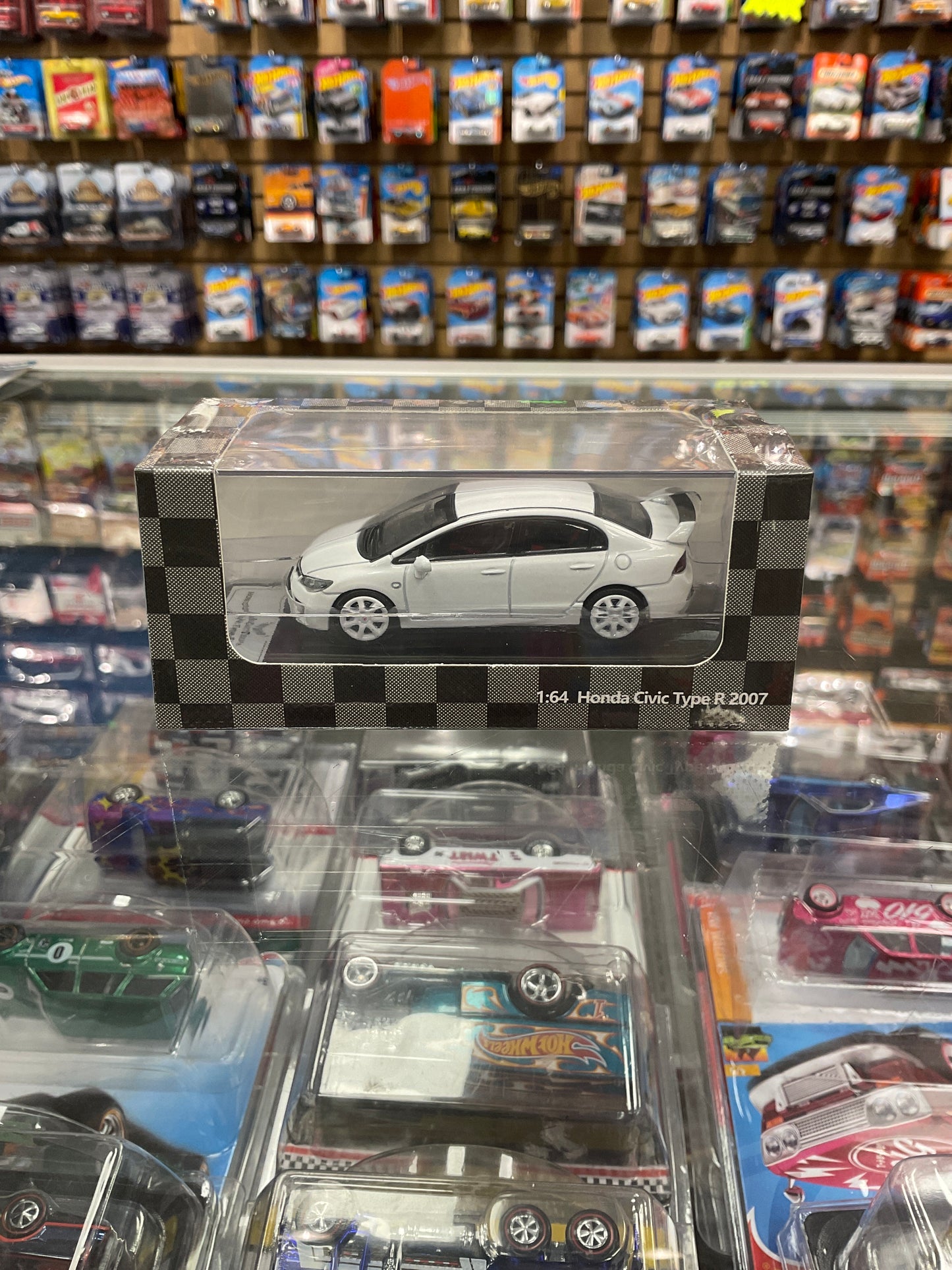 Diecast Team Honda Civic Type R Sedan FD2 White