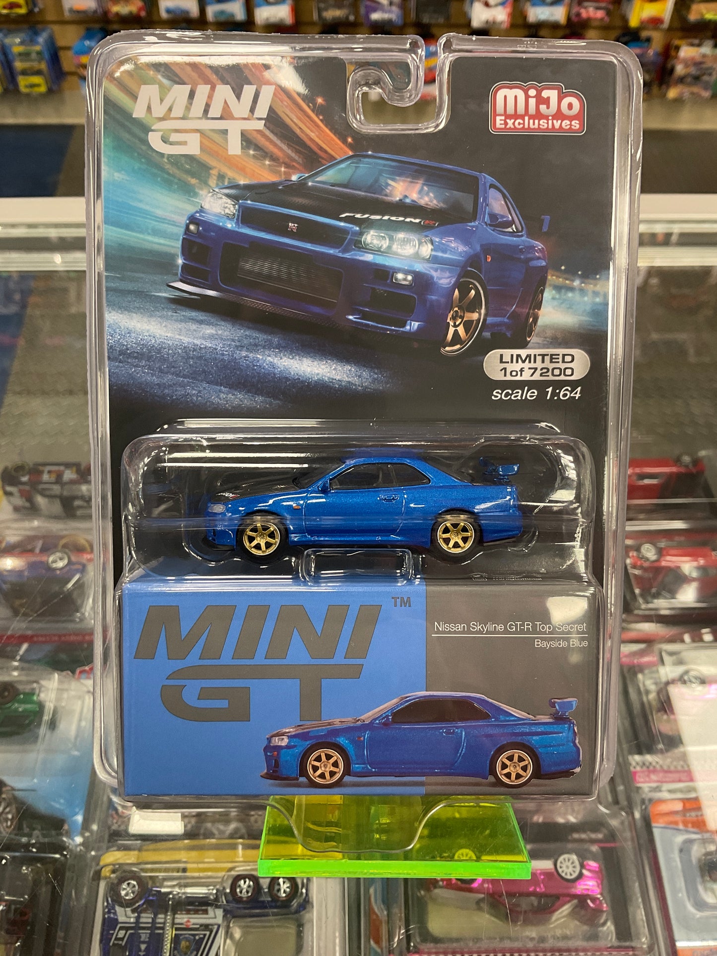 MiniGT 531 Nissan Skyline GT-R R34 Top Secret Bayside Blue