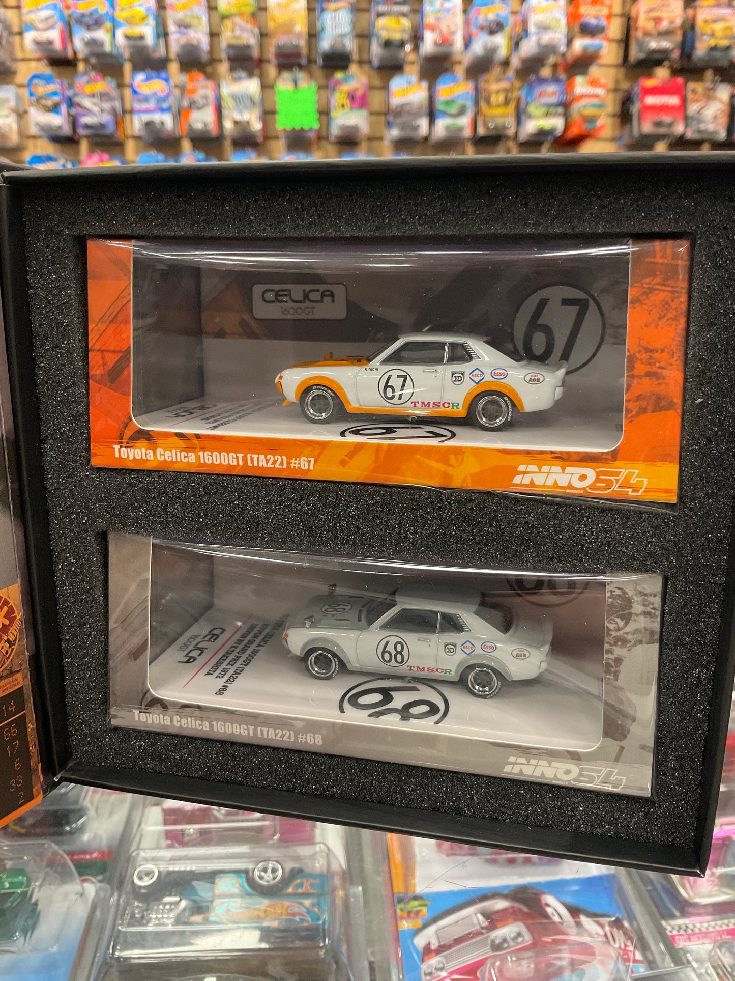 Inno64 Toyota Celica 1600GT TA22 #67 & #68 Nippon Grand Prix 1972 Box Set Collection