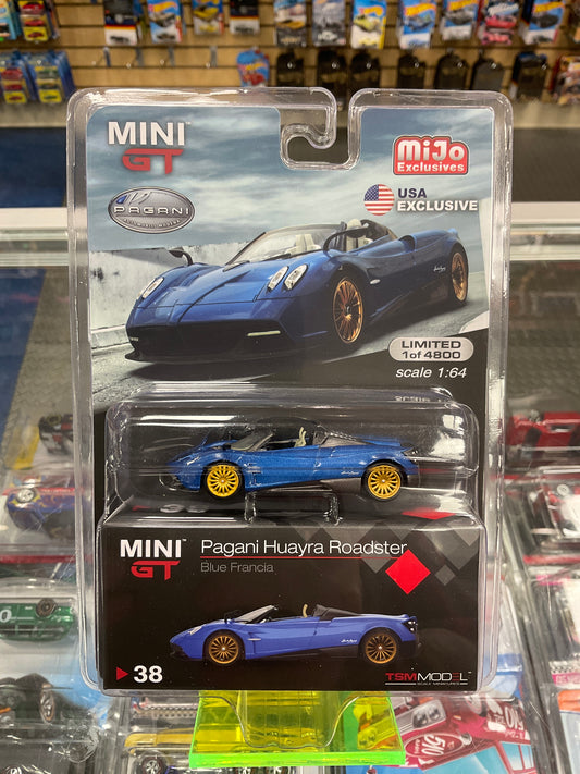 MiniGT 38 Pagani Huayra Roadster Blue Francis
