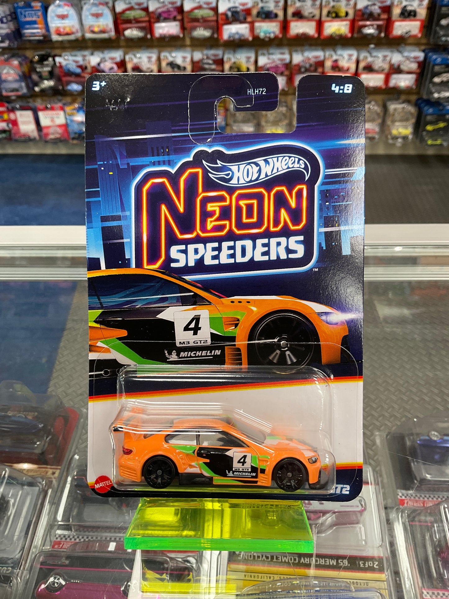 Neon Speeders set of 8 cars 956C