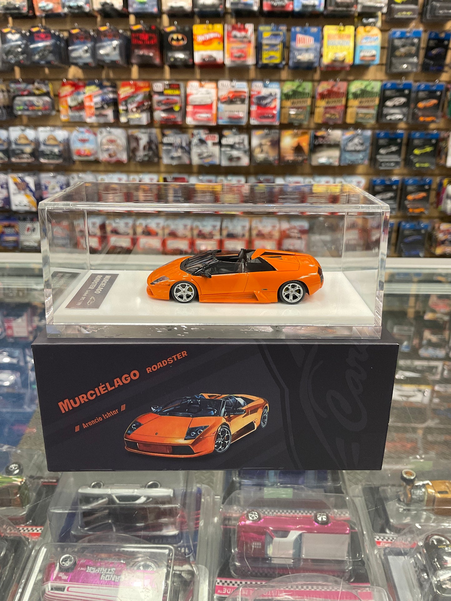 Car lounge Lamborghini Murciélago Roadster Orange resin ltd to 199