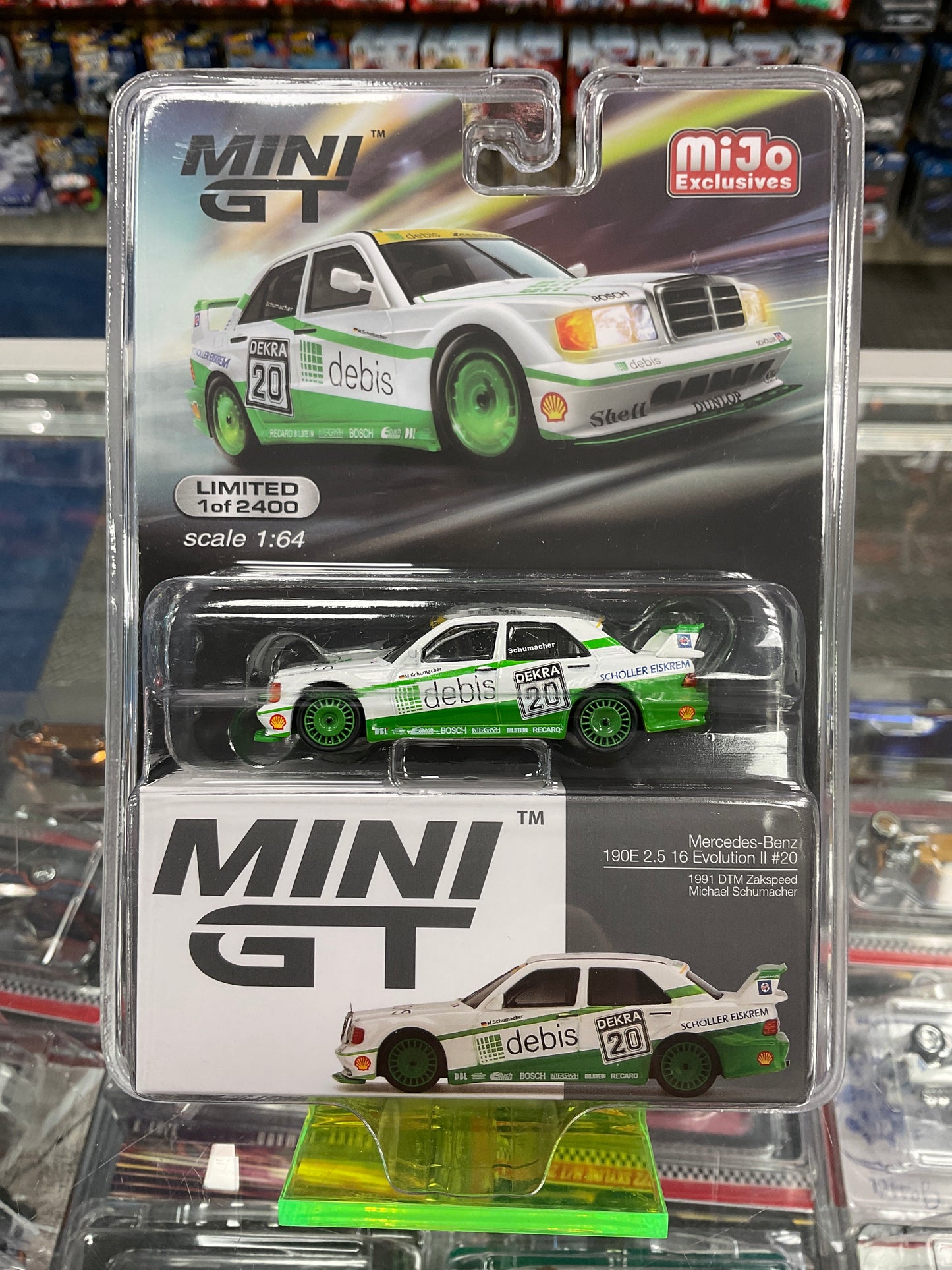 MiniGT 366 Mercedes-Benz 190E 2.5 16 Evolution II #20 Michael Schumacher