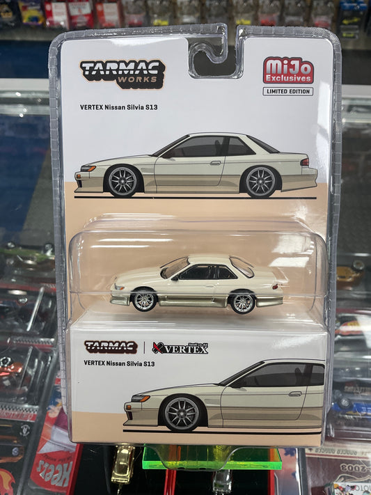 Tarmac Works Lamley Vertex Nissan Silvia S13 white/gold