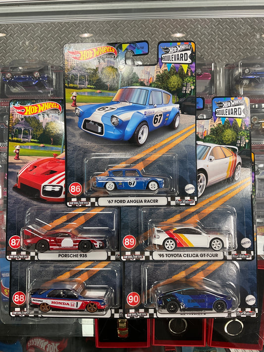 Hot wheels Boulevard set 86-90 5 cars T